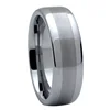 7mm Comfort Fit Fashion Daily Wearing Plain Tungsten Carbide Wedding Band Ring for Men