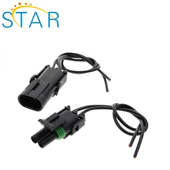 2 Pin Delphi Male Female Connector Wiring Harness Plug Wire Pigtail