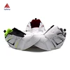 Latest Design Men White Sport Shoes Uppers Full PU Lace Up Men Breathable New Mold Athletic Shoes Uppers