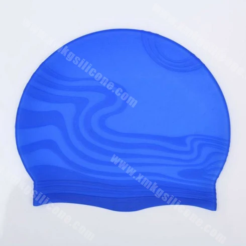 Personalized Anti Roll Edge Colorful Customized Printed Silicone Swim Swimming Cap