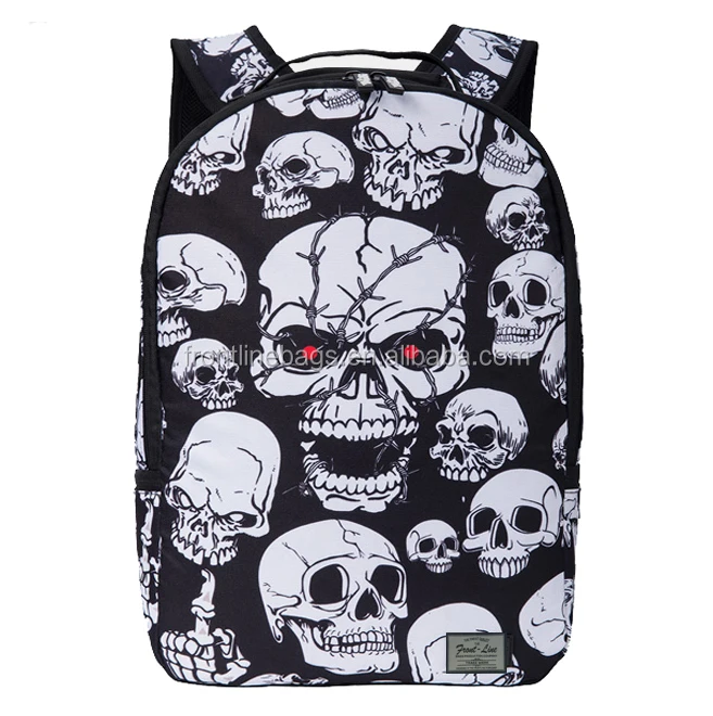 black skull bag