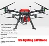 Industrial 35min fly time Waterproof Firefight Goverment use Professional UAV Drone with 30 x Zoom camera and 15Kg payload