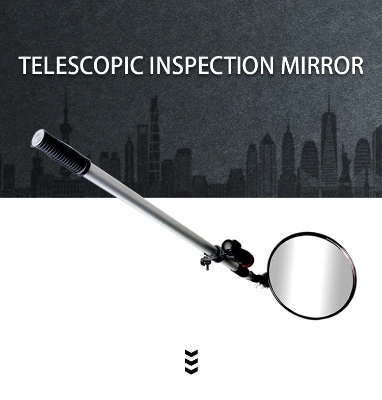 Miroir d'inspection Portable 22cm rond acrylique détecteur de contrôle de voiture miroir d'inspection de train de roulement