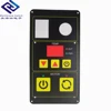 Lexan sticker screen printed control panel membrane keypad overlay
