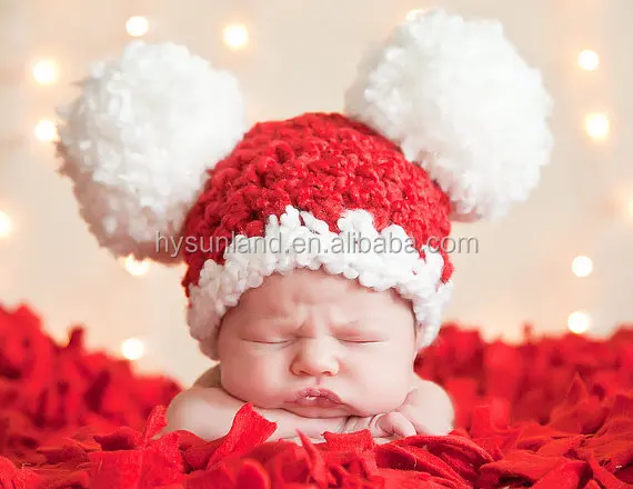 knitted christmas hat