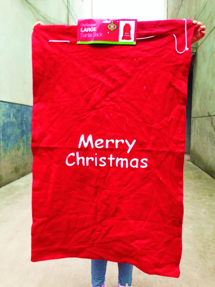 50pcs 108*66cm Large Christmas Santa Sack Felt Bag
