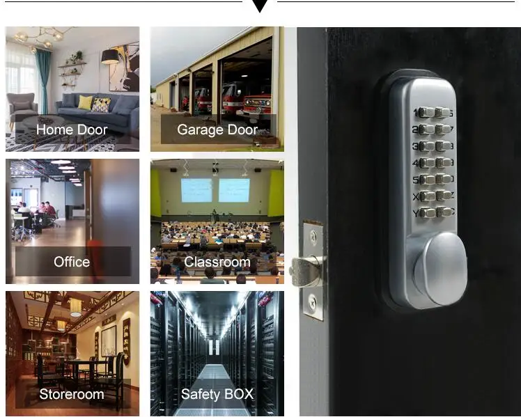 No Necesita Batería Único Registro Digital Sin Llave Código Puerta