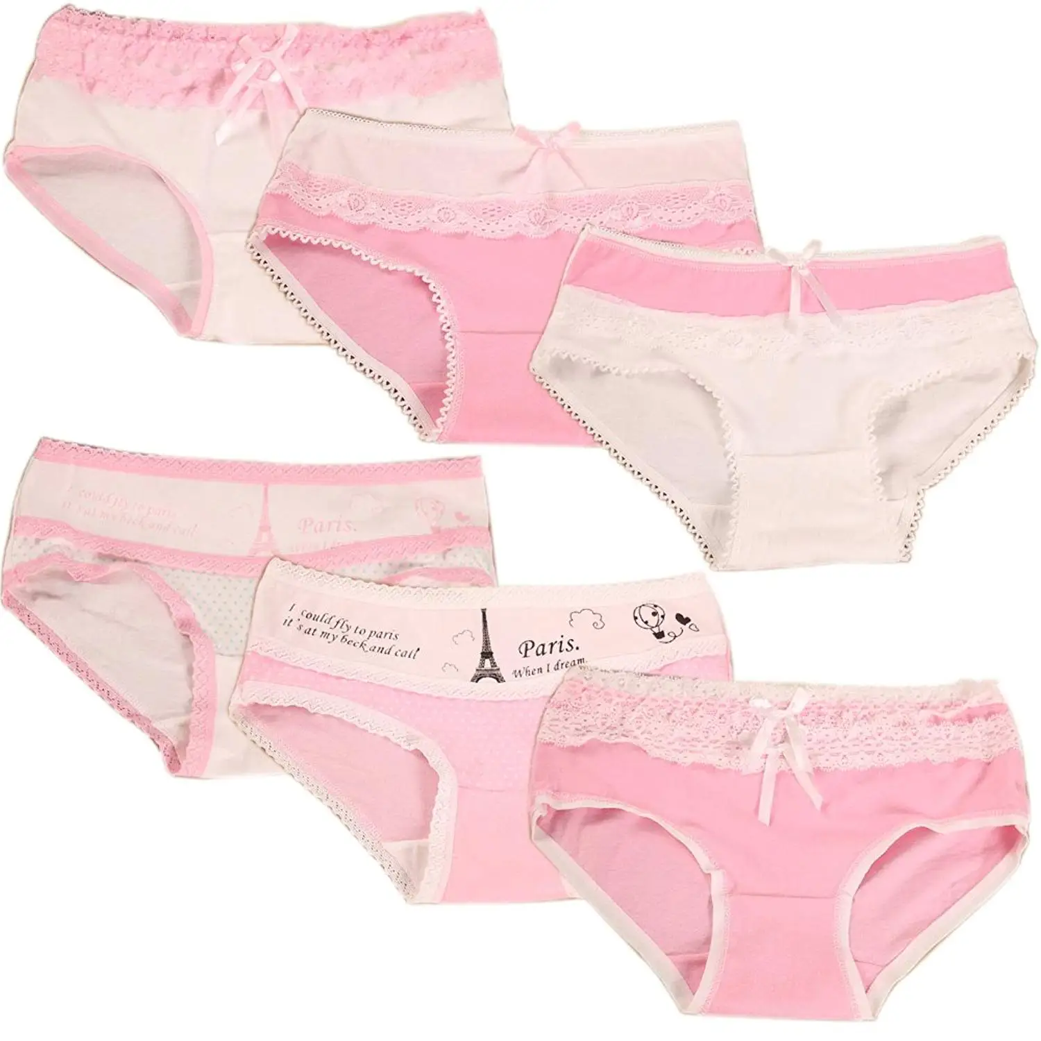 Buy Beautyyoyo Oulu 6 Pack Teen Girls Cotton Panties Set Brief