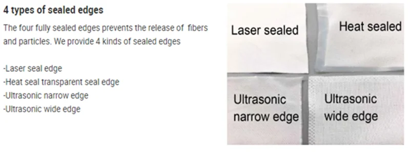 polyester cloth cleanroom wiper