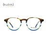 KK3008 2018 New Stylish Custom Brand Name Ladies Designer Orange Spectacle Glasses Strip Eyewear Frames from China