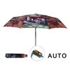 Top Selling Windproof Automatic 3 Fold Wall Mounted Umbrella Printing