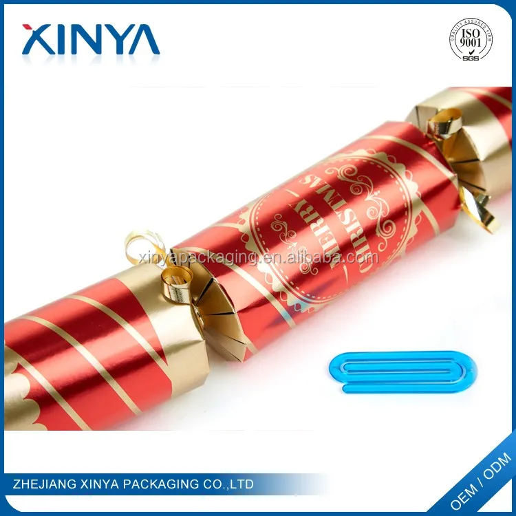 Xinya Wholesale Party Custom Colors Paper Christmas Crackers Snaps For