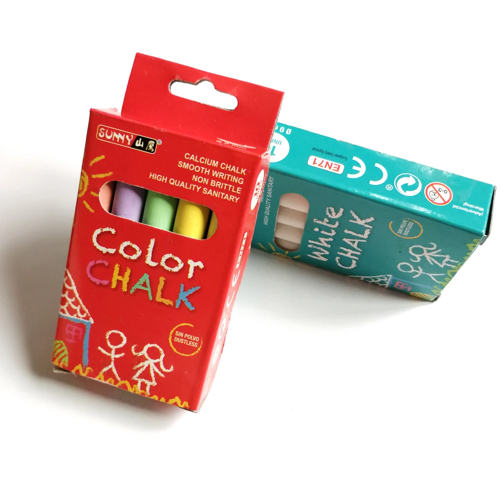 Wholesale Promotional Children Cheap Chalk Mix Bright Color Chalk Sets