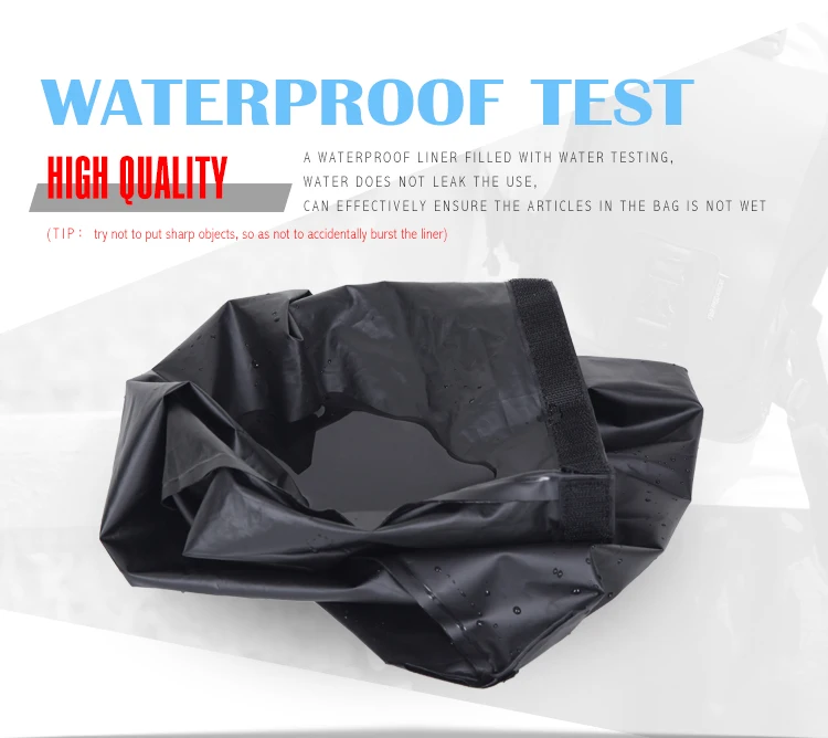 Mensageiro à Prova Bolsa de 8 Bolsas Sling Motocicleta Preta Ultra Robusto Cordura d' Água l 9 High Quality waterproof motorcycle bag