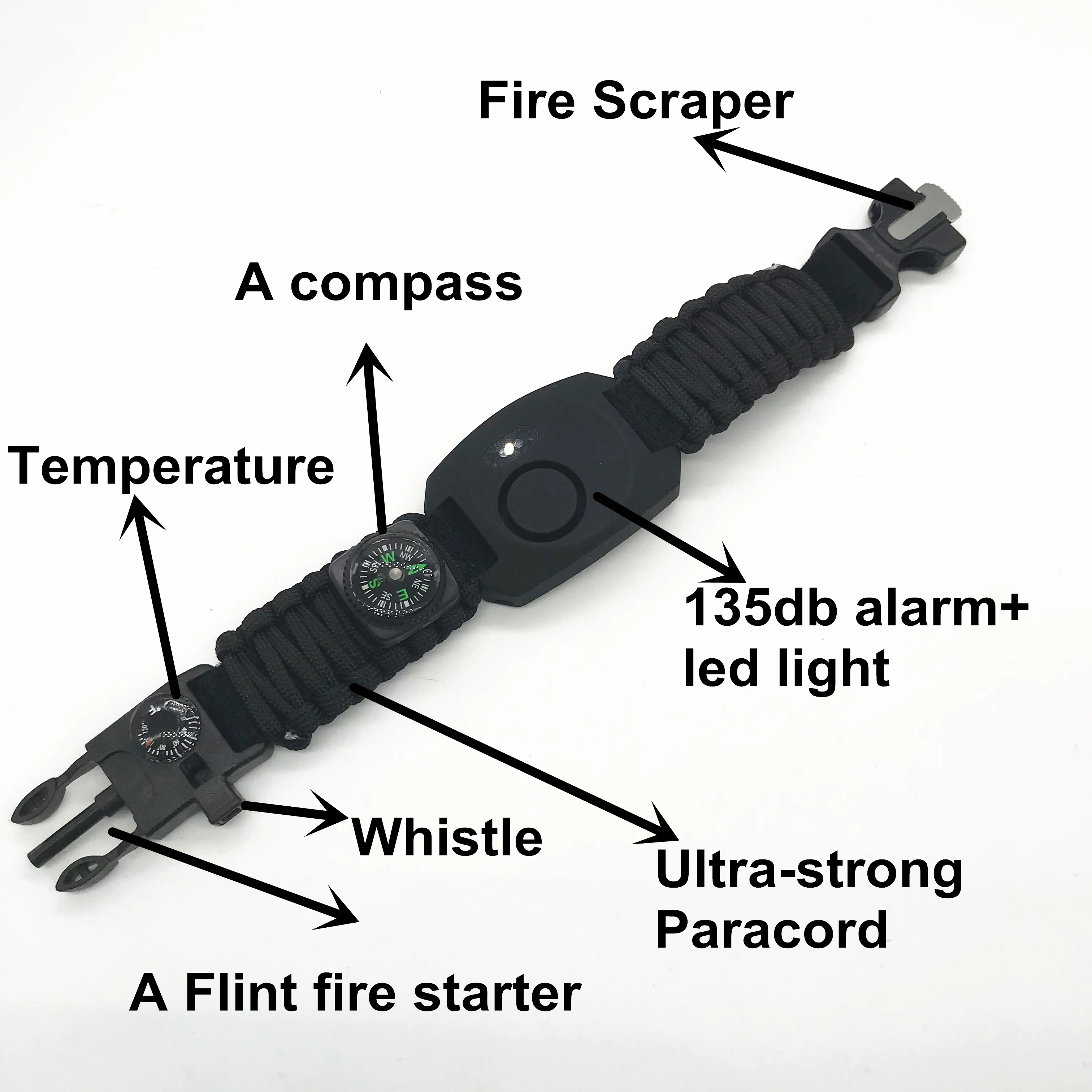 2023 140db Emergency Security Safesound Alarms Bracelet Personal Alarm