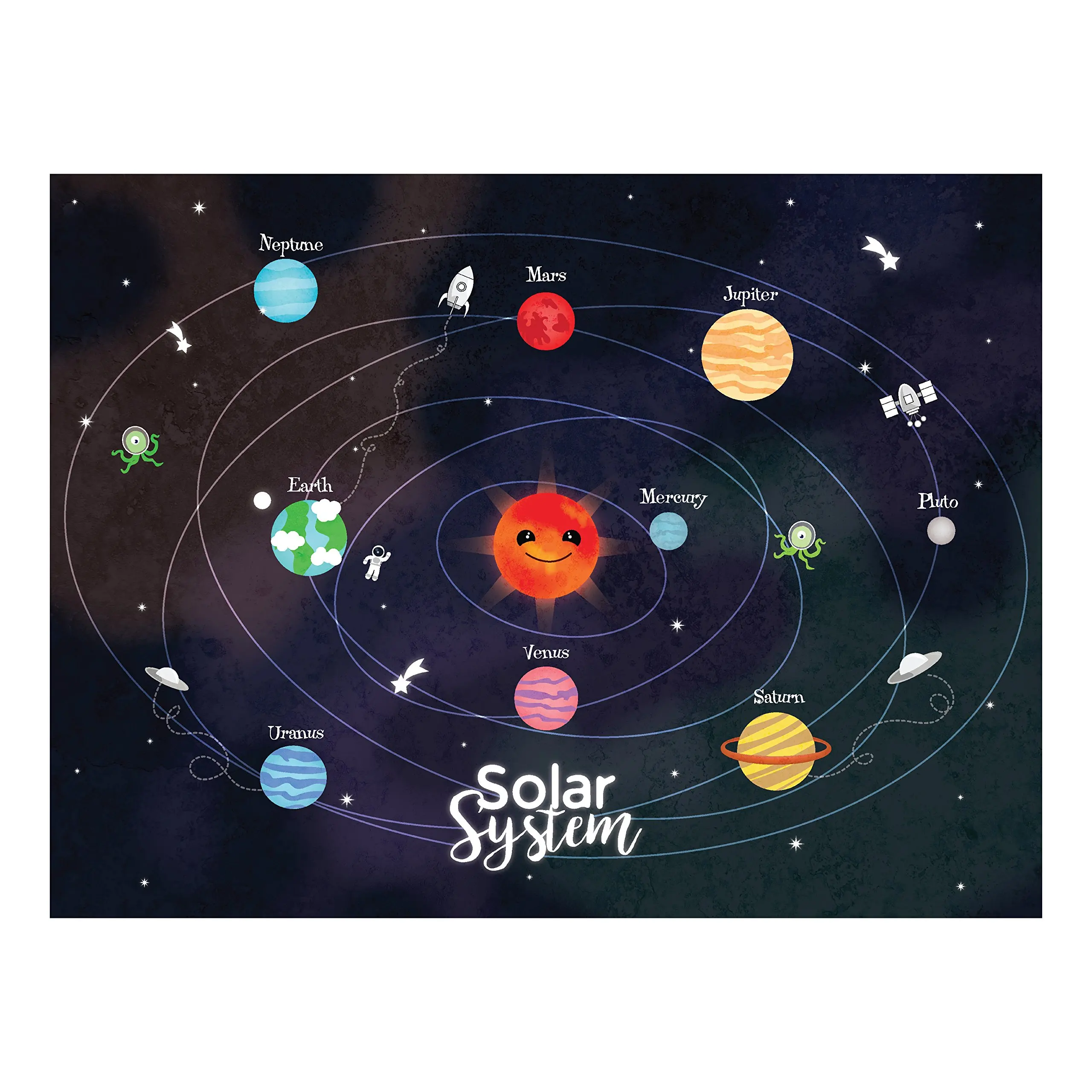 Solar System Montage of Planets from Voyager Images New 5x7 Photo