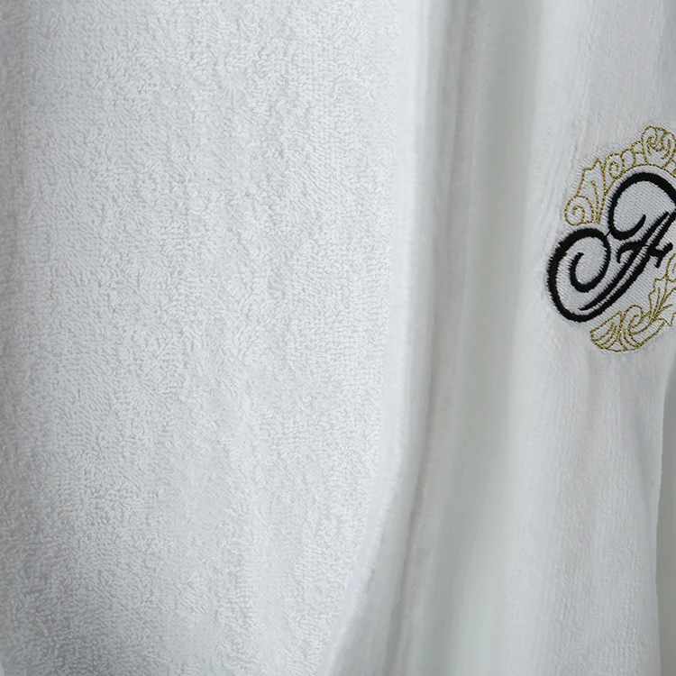 High Quality Fairmont Guest Room Hotel Bathrobe Luxury Cotton Bathrobe