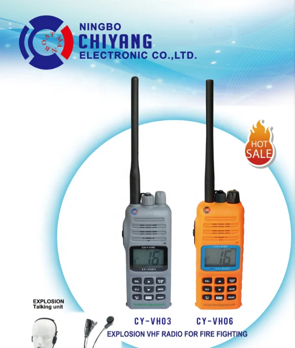 Fire fighting Handheld VHF Transceiver Radio Walkie Talkie, View