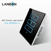 2019 hot sale home automation digital Dimmer wall light switch smart home WiFi dimmable timer switch remote control wall touch