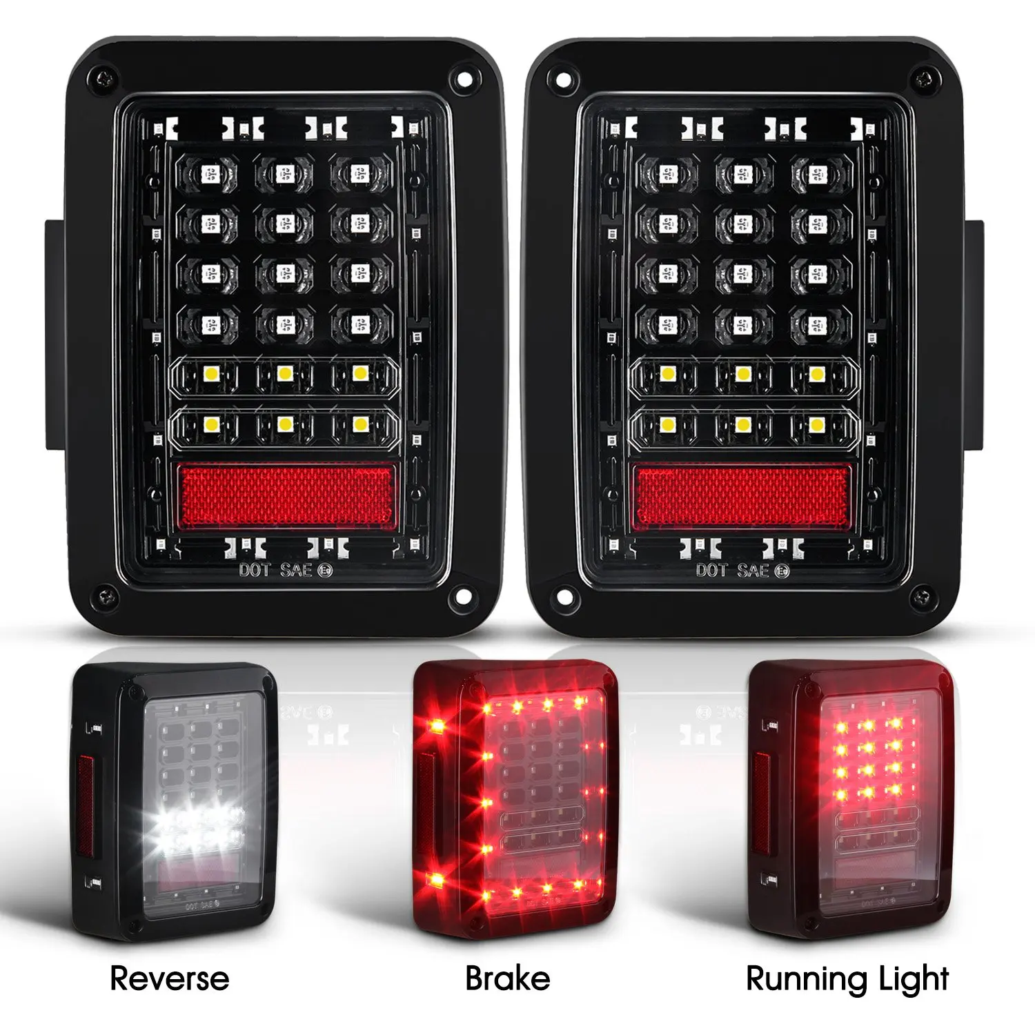 Jeep Dashboard Lights Find Deals On Get Quotations Jeep Wrangler Led Tail Lights Jk Brake Rear Reverse