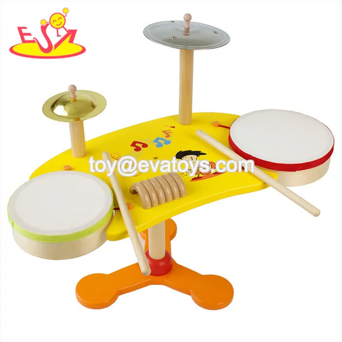 Wholesale New Fashion Children Wooden Drum Set Cheap Kids Wooden Drum