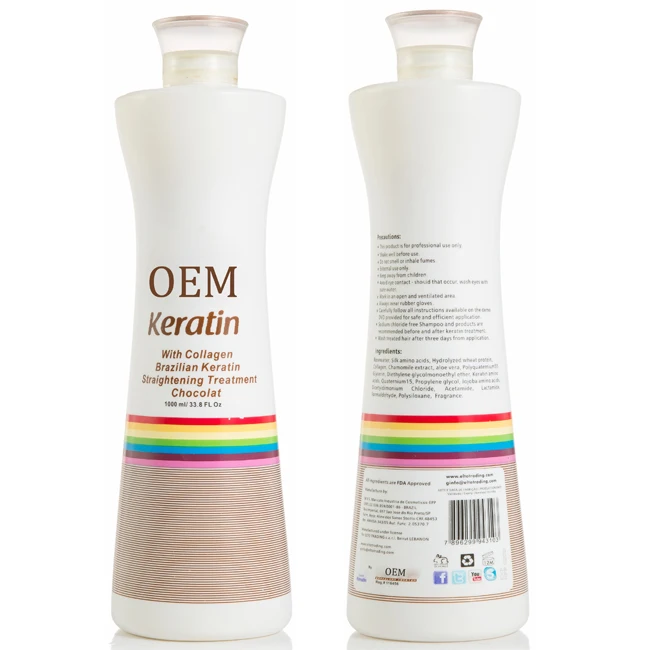 1000ml Salon Bio Brand Hair Keratin Treatment Collagen Brazilian