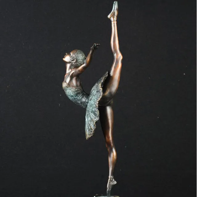 Life Size Bronze Ballerina Art Statue Copper Dancing Ballet Girl
