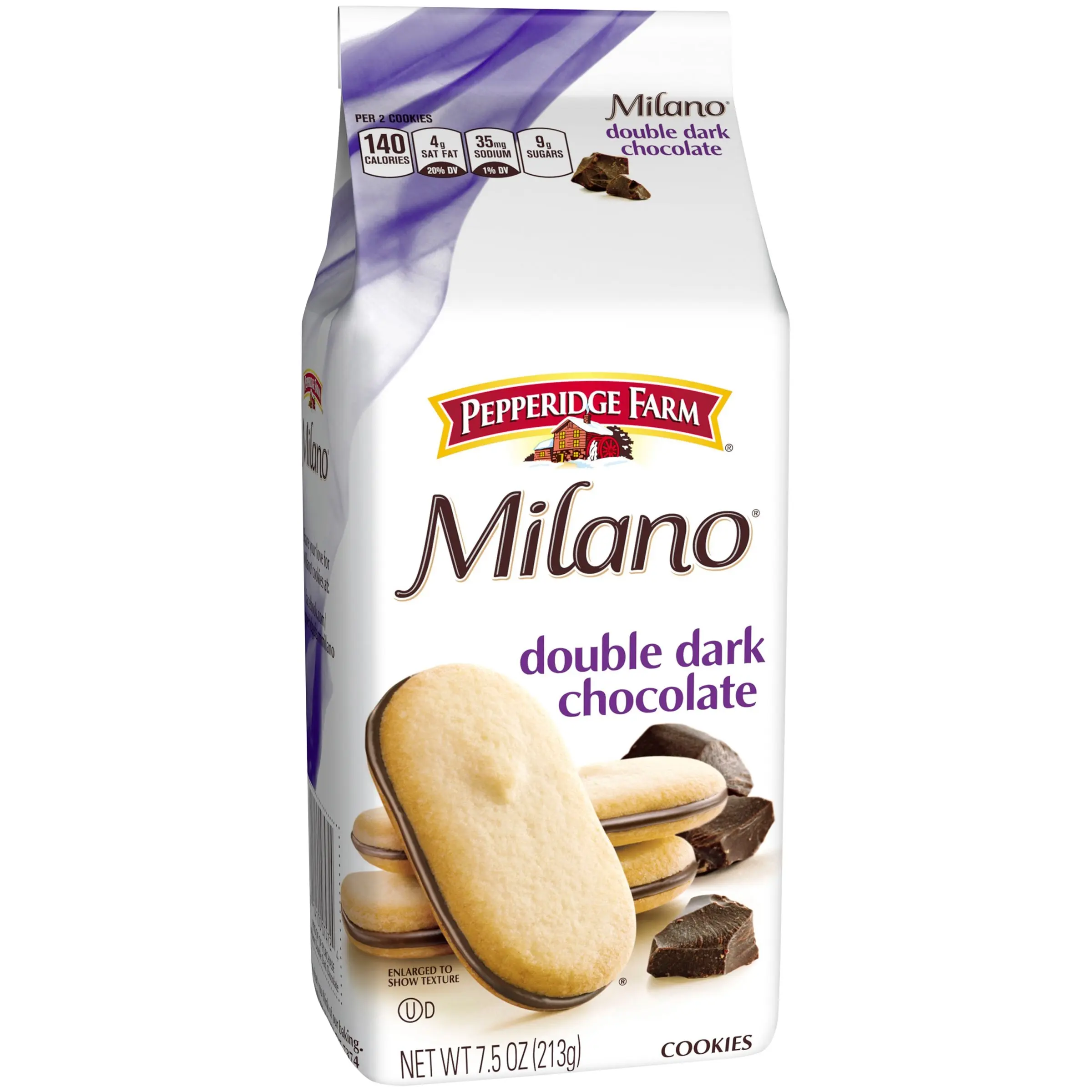 Дабл дарк. Milano шоколад. Pepperidge Farm. Double Chocolate cookies.