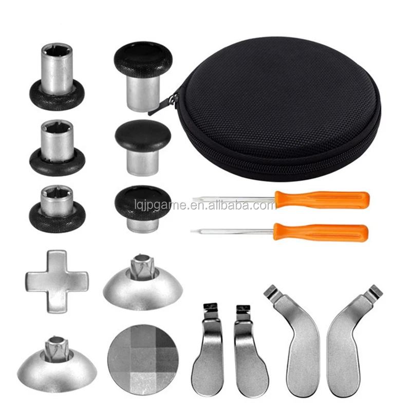 LQJP For Xbox One Elite Joystick Metal Thumbsticks Joystick Paddle Dpad for PS4 For XBOX One Elite Wireless Controller
