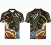 Wholesale Australia aboriginal polo shirt design sublimation polo t-shirt custom mens polo shirt