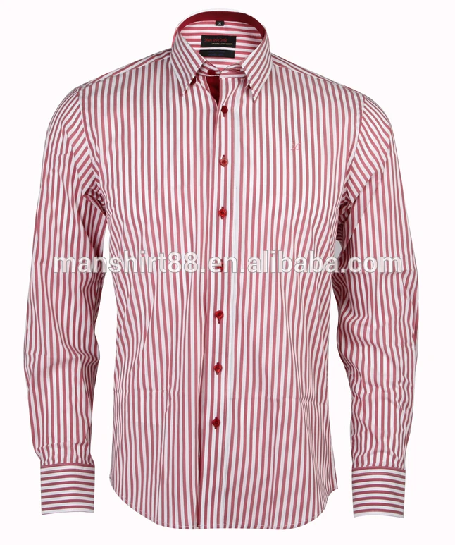 mens shirts with contrast inside collar and cuffs