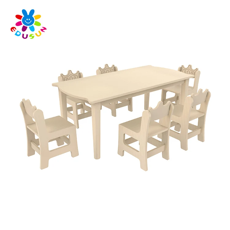 Wooden Party Tables And Chairs Kindergarten Kids Wholesale Prices