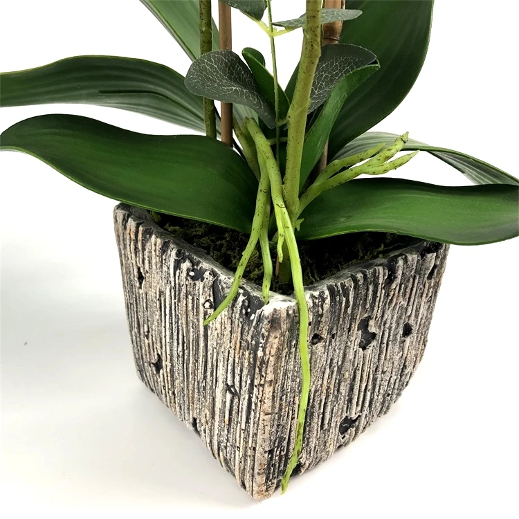 New Design Artificial Orchid In Pot Flower Bonsai Artificial Bonsai