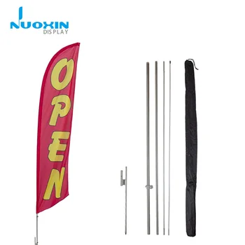 Nuoxin Customized Lowes L Shaped Flag Pole With Beach Flag Pole