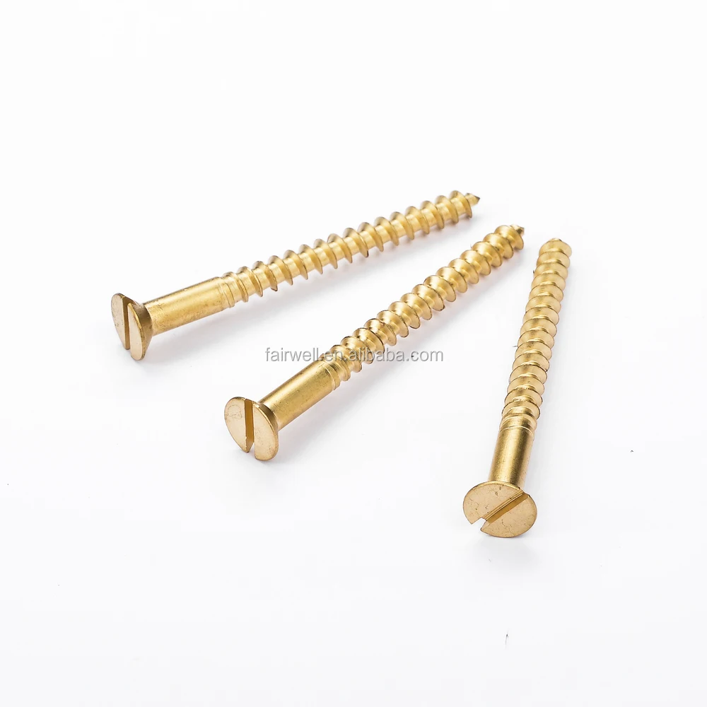 Slotted Head Copper Wood Screws Buy Copper Screws,Copper Wood Screws