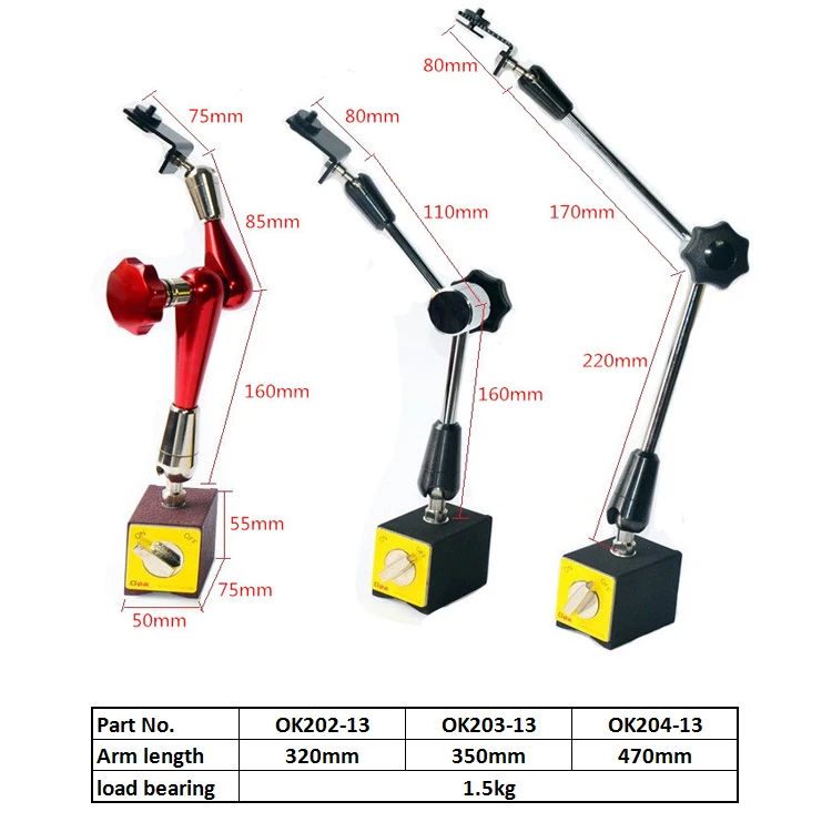 PDOK universal mechanical arm with magnetic base microscope industrial camera holder arm