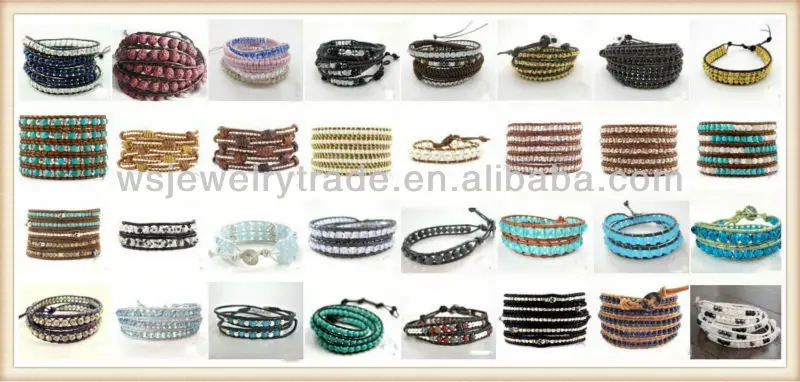 5 Wrap Yoga Bracelet Picture Stone Beaded 5 Wrap Yoga Bracelet Picture Stone Beaded