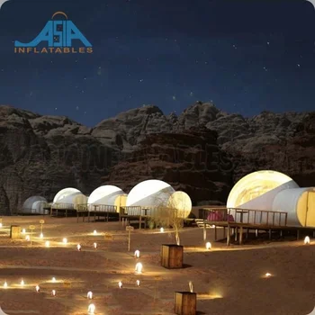 Luxury Desert Resorts Outdoor Sleeping Tent Clear Inflatable Bubble ...