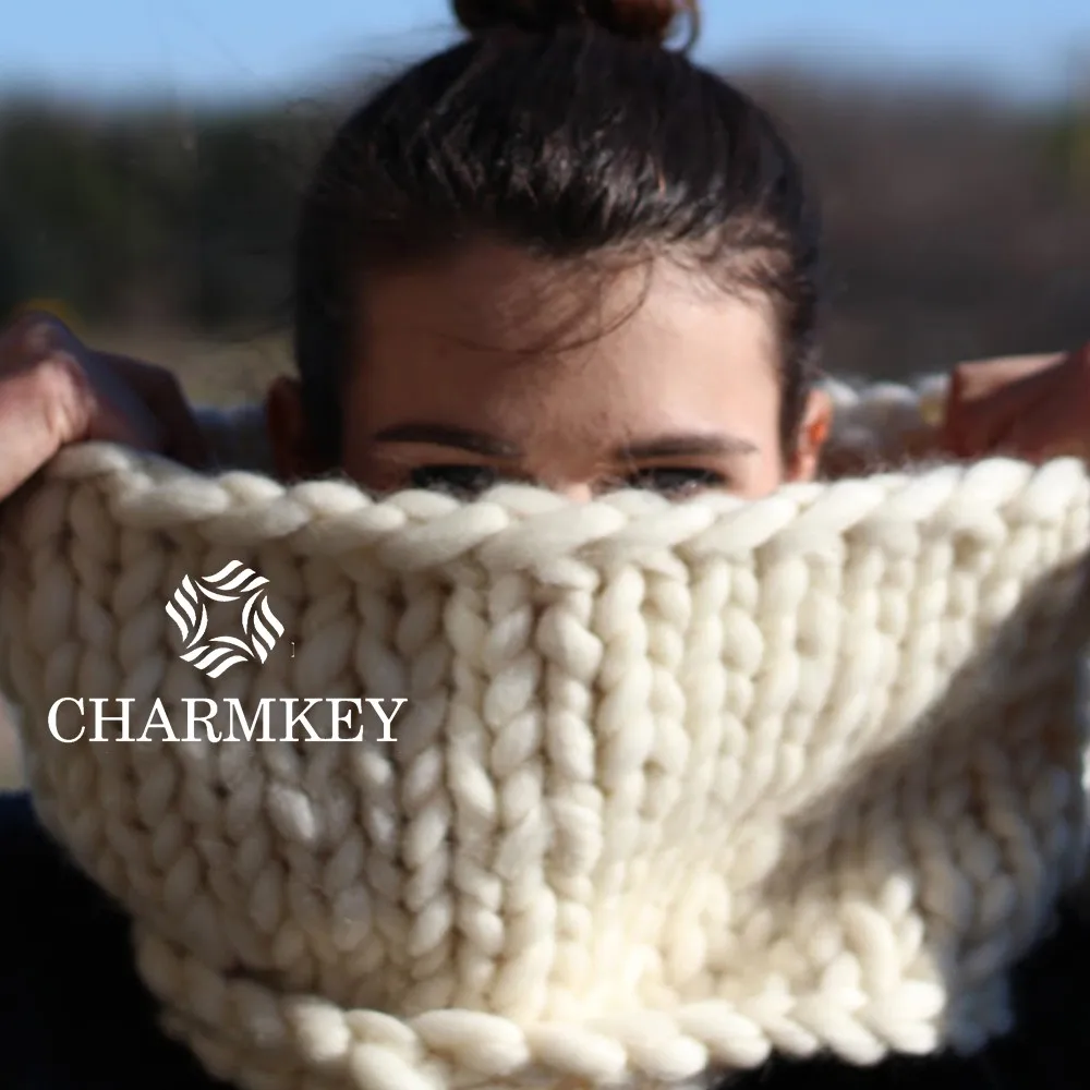 Charmkey Cheap Arm Knitted Chunky Merino Wool Yarn Super Chunky Yarn