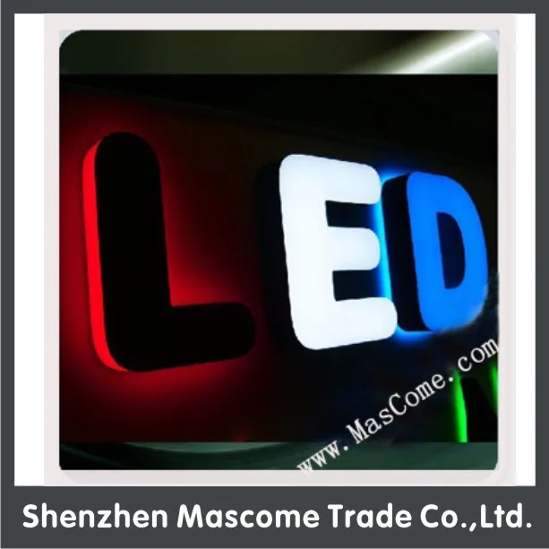 Front Light Led Sign Letters Can Be Used As Wall Signs Business Outdoor Lighted Merry Noel