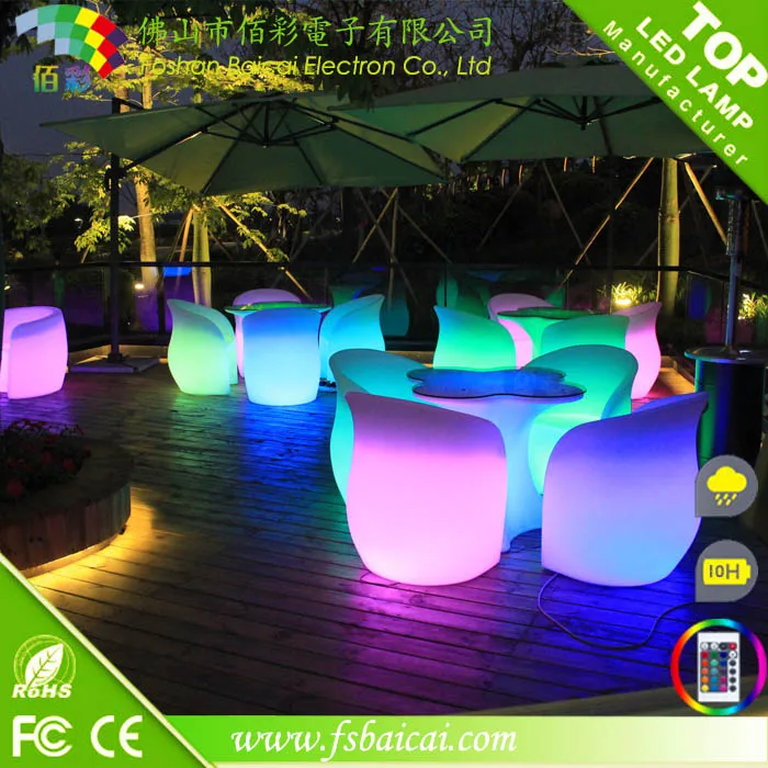 Led Outdoor Furniture Set/led Garden Outdoor Lighting Furniture Buy