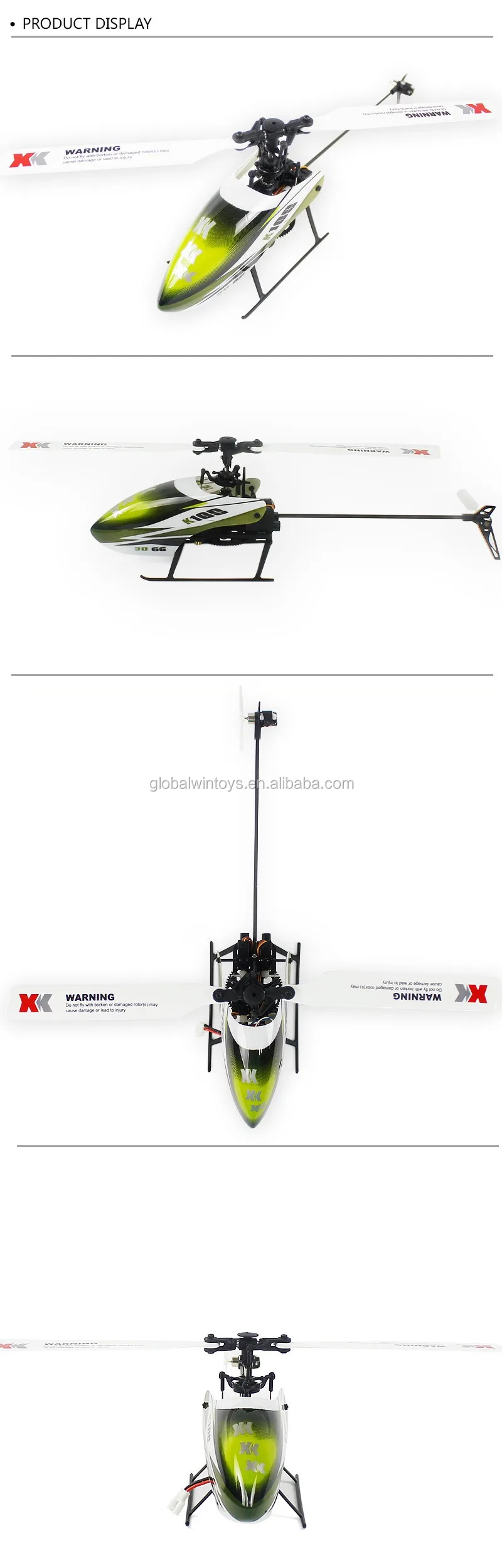 K100 Radio Control Toy Gasoline Helicopter 2.4 Ghz 6ch 3d 6g System Rc