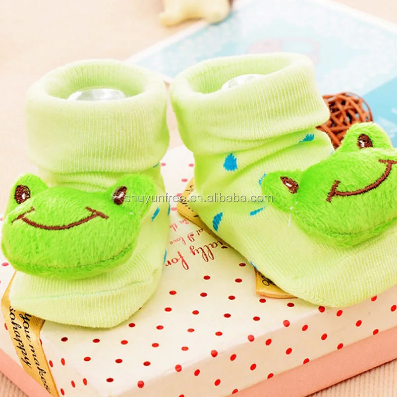 Baby Girl Boy Anti-slip Socks Cartoon Newborn Slipper Shoes Boots 0-12 Months 