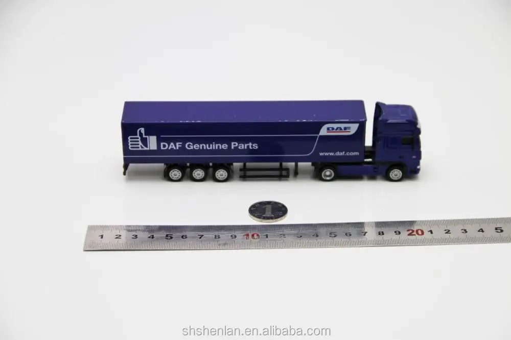 Miniature Scale 187,Business Gifts,Die Cast Container Truck Toy Custom