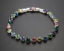 Austrian Crystal Women Bracelet Party Engagement Wedding Jewelry Made With Real font b Swarovski b font