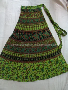 Cotton Printed Indian Long Skirts Wholesale Coloured Prints - Buy ...