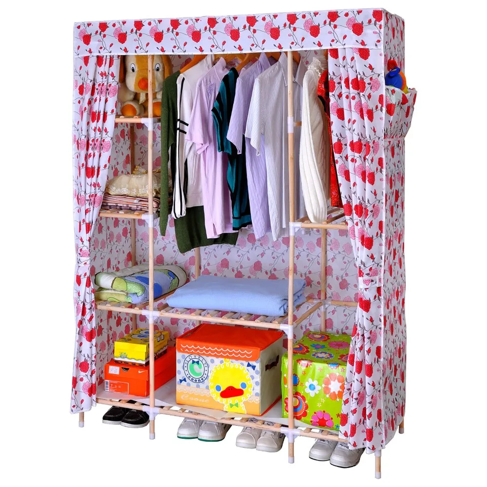 Diy Solid Wood Wardrobe Easy Assembly Portable Folding Clothes Storage Wardrobe Closet Organizer Buy Clothes Closet Organizer Hanging Wardrobe Organizer Wood Wardrobe Product On Alibaba Com