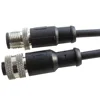 low price can bus m12 connector cable with water tight connector 3p 4p 5p 8p 12p