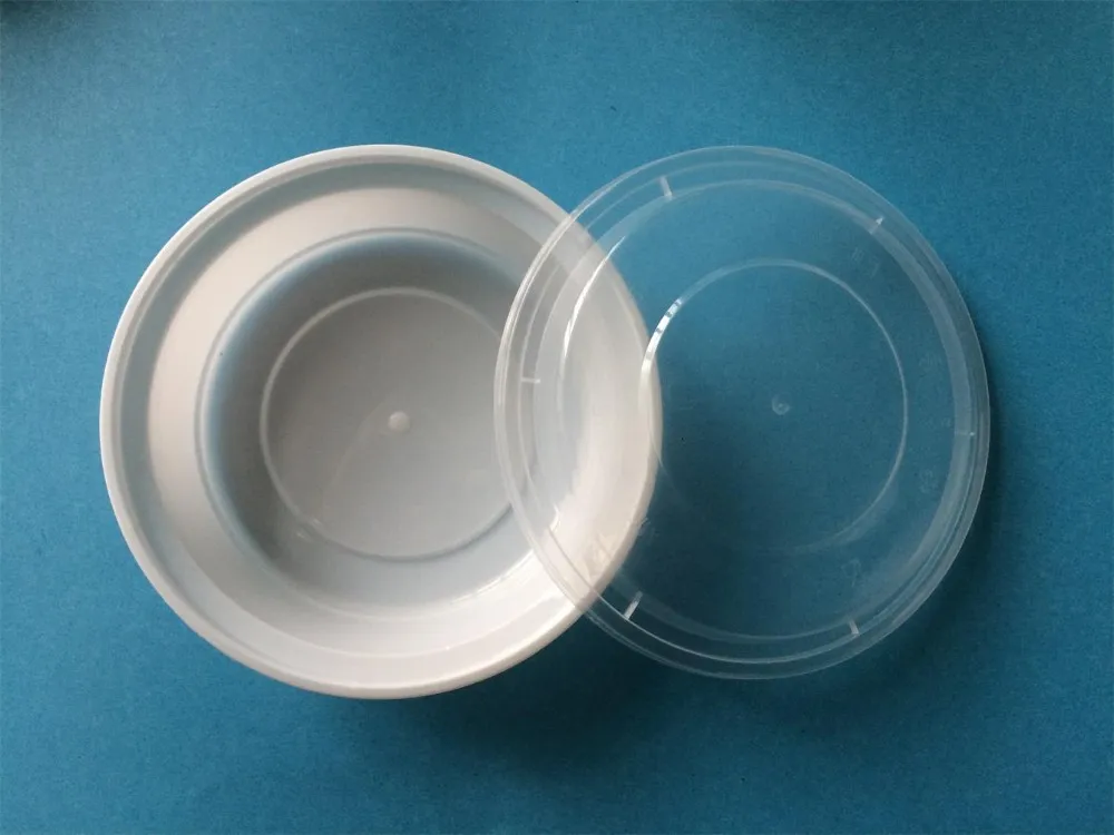 450ml Bpa Free White Small Plastic To Go Containers For Restaurants
