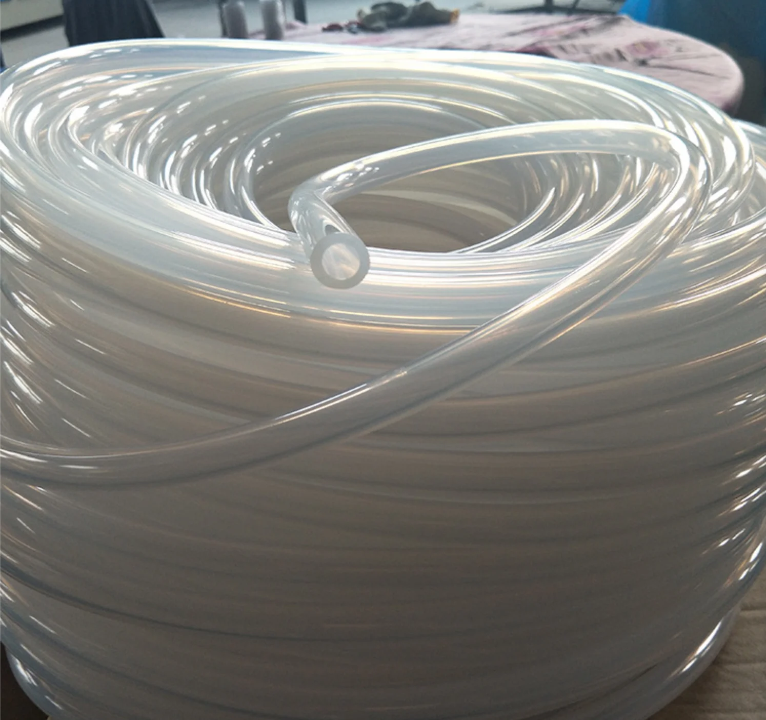 2019 流行的高透明薄壁硅橡胶软管用于食品或医疗机器